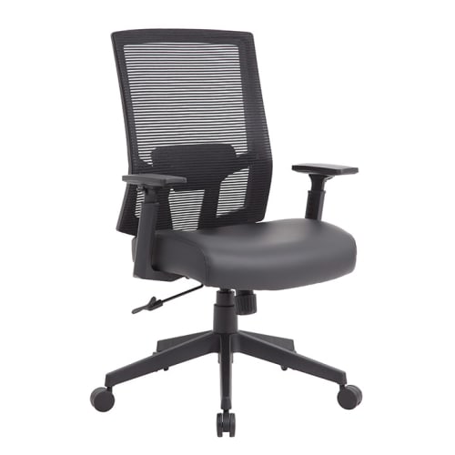 Boss Mesh Task Chair, Black with Antimicrobial Seat Upholstery